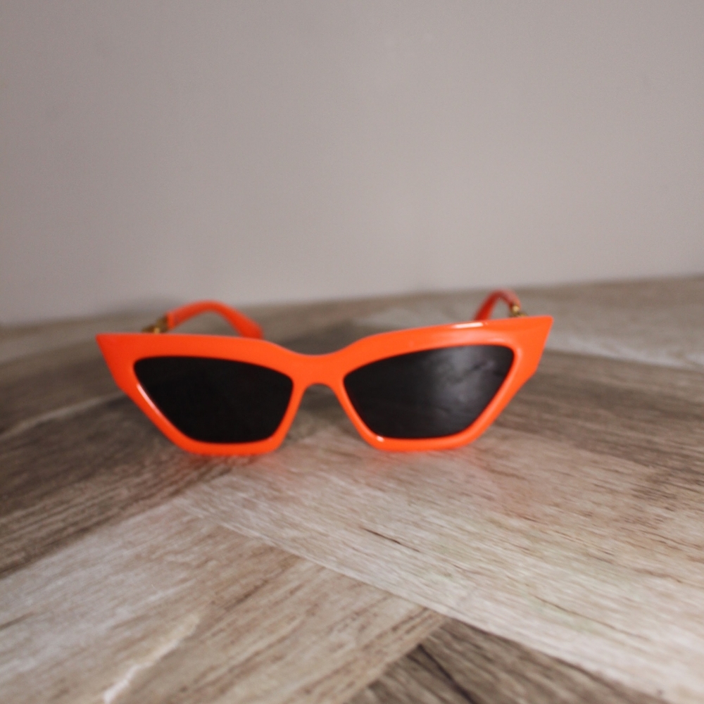Neon Orange Cateye Sunglasses